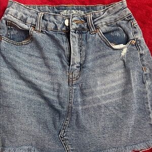 Wild Fable Blue Denim Mini Skirt